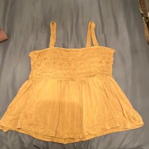 Yellow American Eagle flowy tank